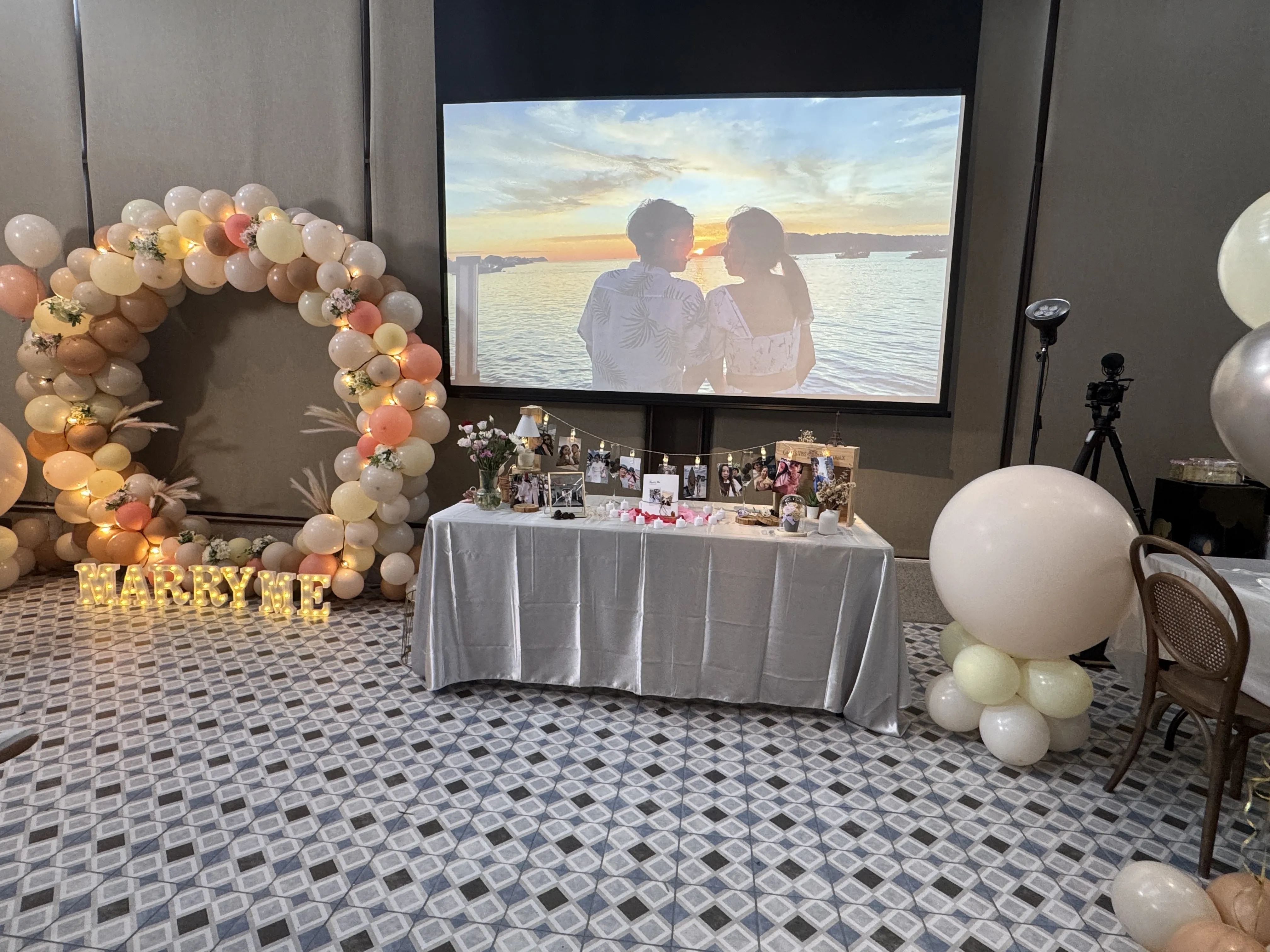 求婚餐廳氣球佈置