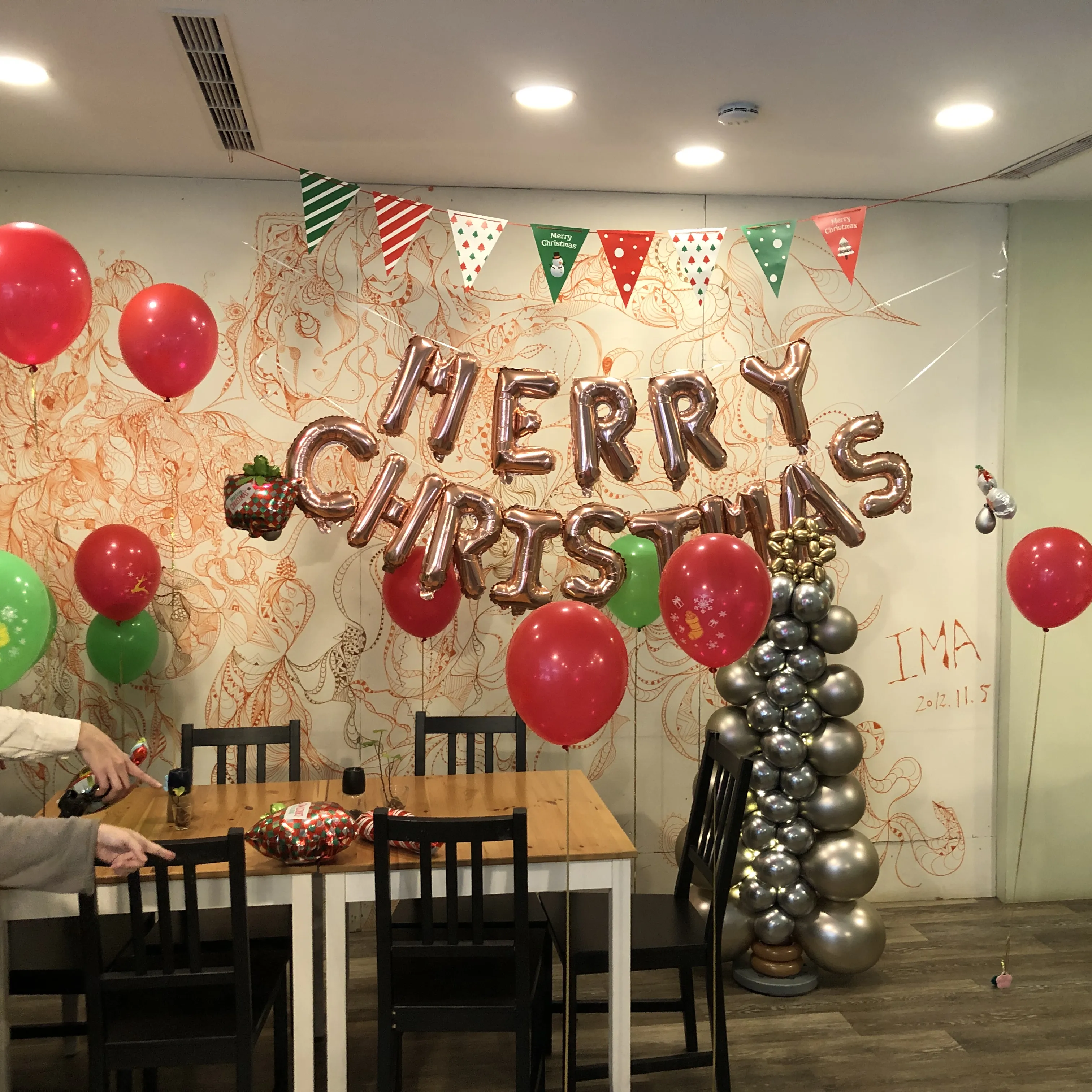 聖誕節氣球佈置