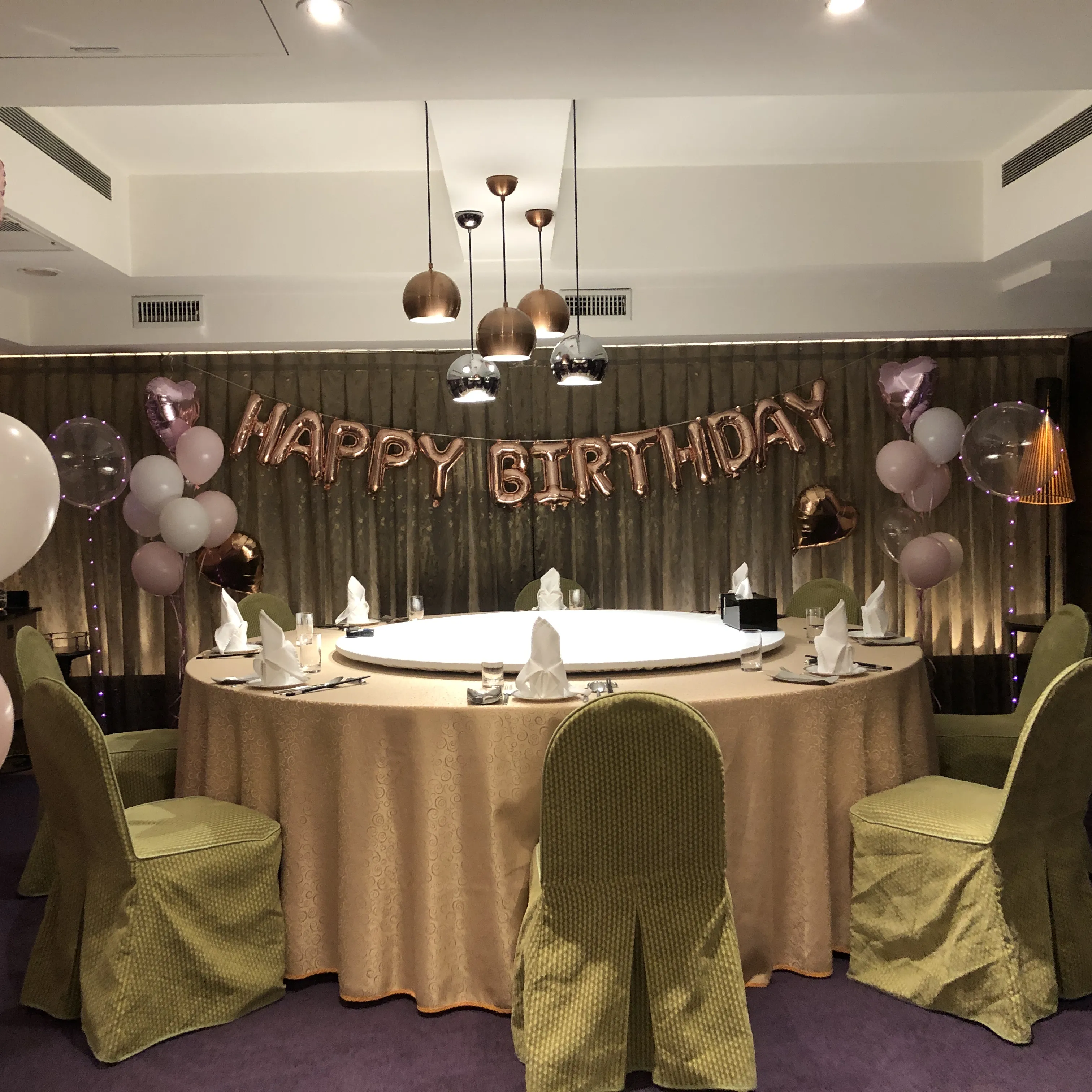 生日餐廳佈置