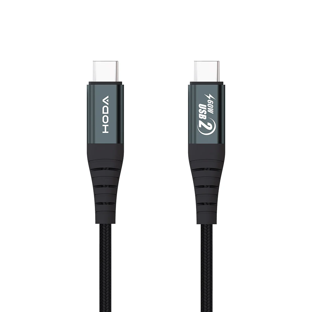 HODA【60W USB-C to C】 120cm 快速充電編織線材 