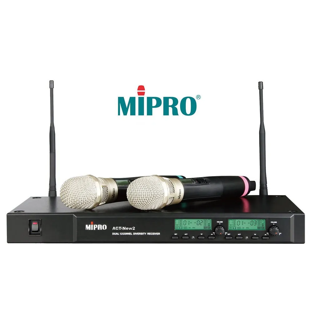 MIPRO ACT-NEW 2 手握式無線麥克風 雙頻道