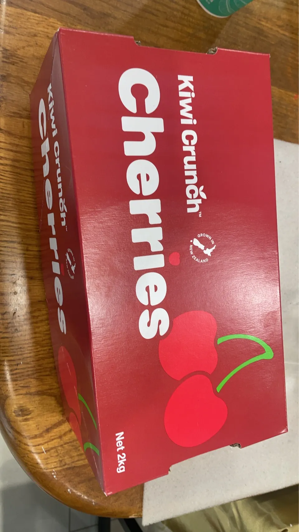 紐西蘭Kiwi 櫻桃(30mm) 2kg 原裝箱