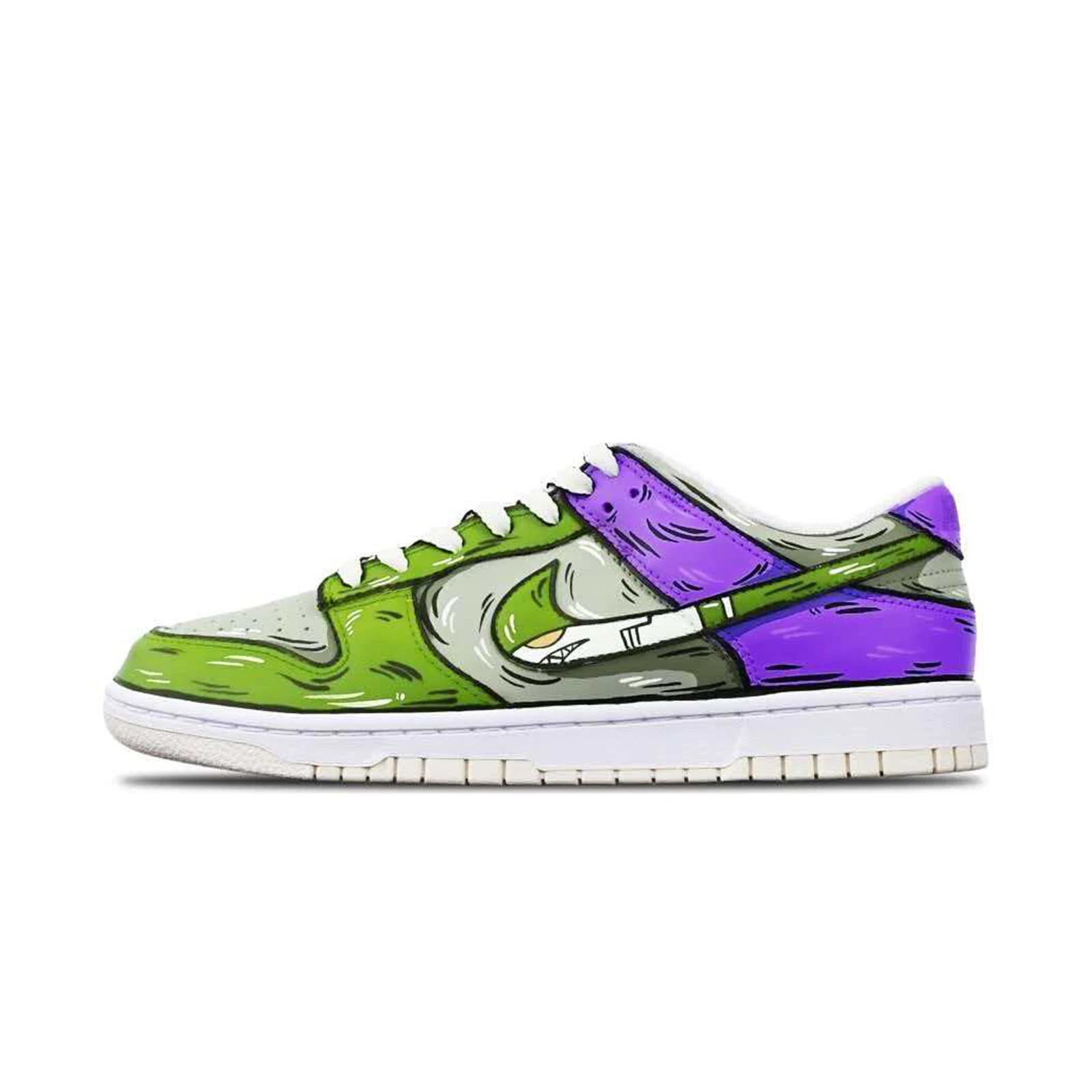 個性化客製球鞋NIKE鯊魚灰綠紫