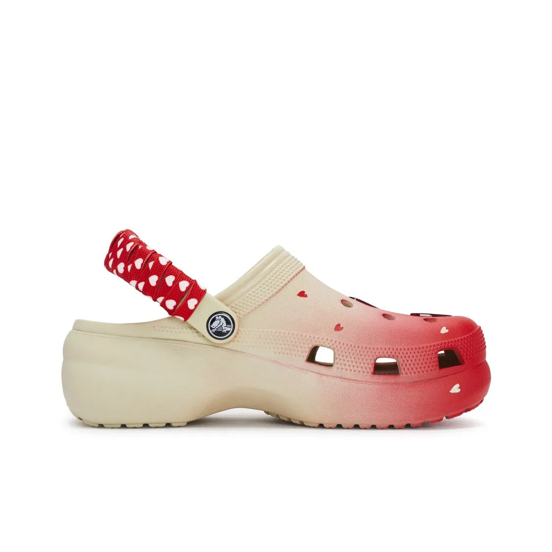個性化客製球鞋CROCS絲絨紅心