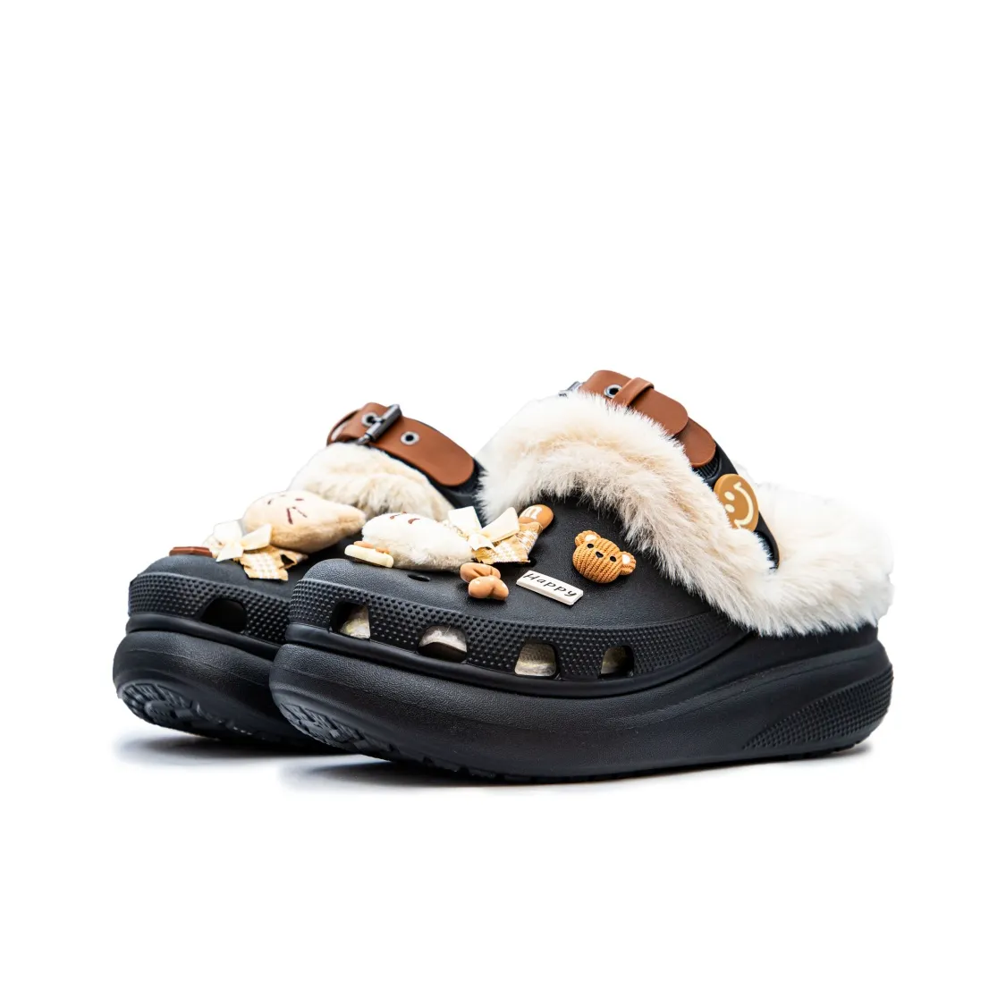 客製球鞋CROCS卡駱馳毛絨少女