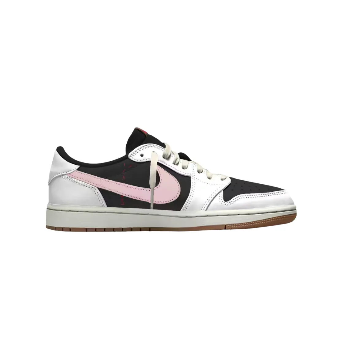 【PlumPrank】客製?Air Jordan 1 x Travis Scott 粉色小花 黑粉倒勾 板鞋 籃球鞋 假一賠十 配合legit 驗貨