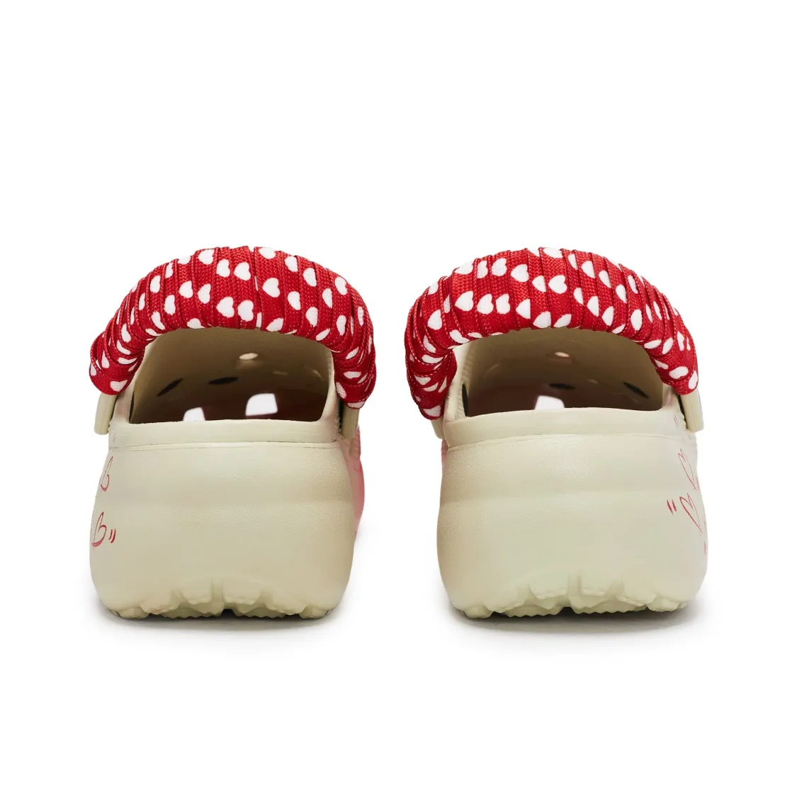 個性化客製球鞋CROCS絲絨紅心