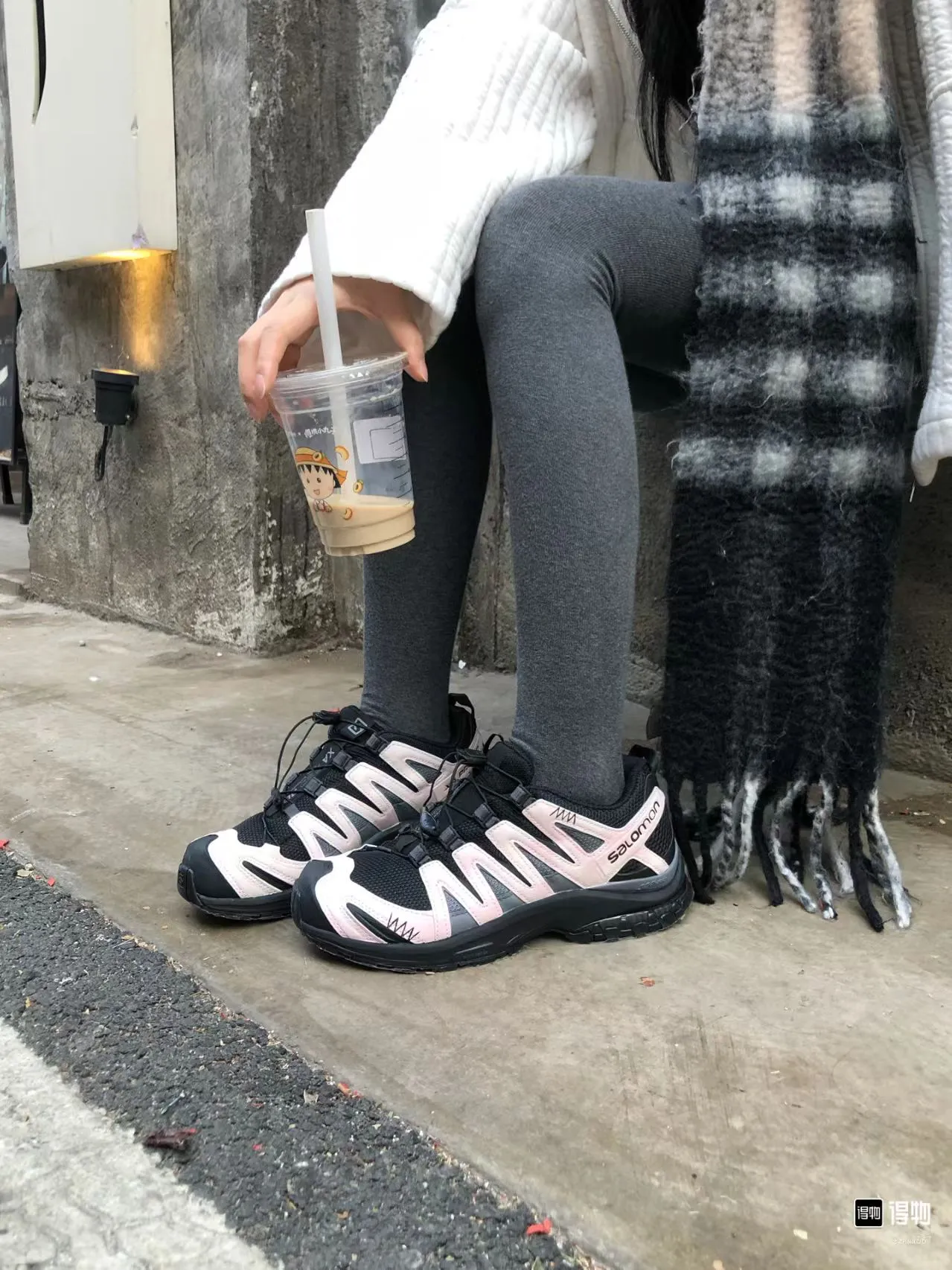 個性化客製球鞋SALOMON粉櫻樹下