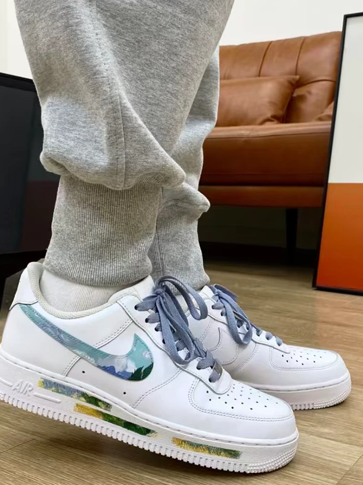 個性化客製球鞋NIKE麥田與柏樹