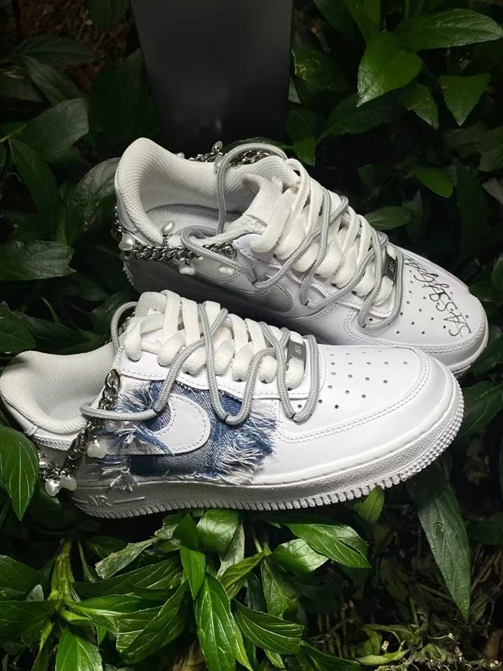 個性化客製球鞋NIKE牛仔貼布