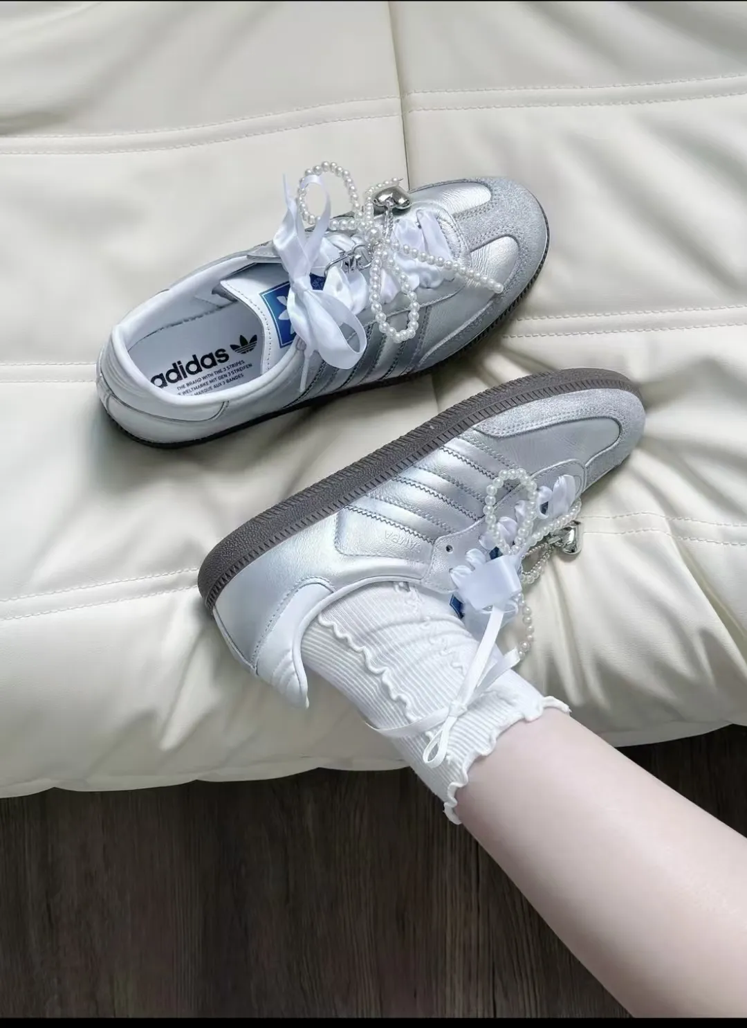 個性化客製球鞋ADIDAS月光芭蕾大珍珠