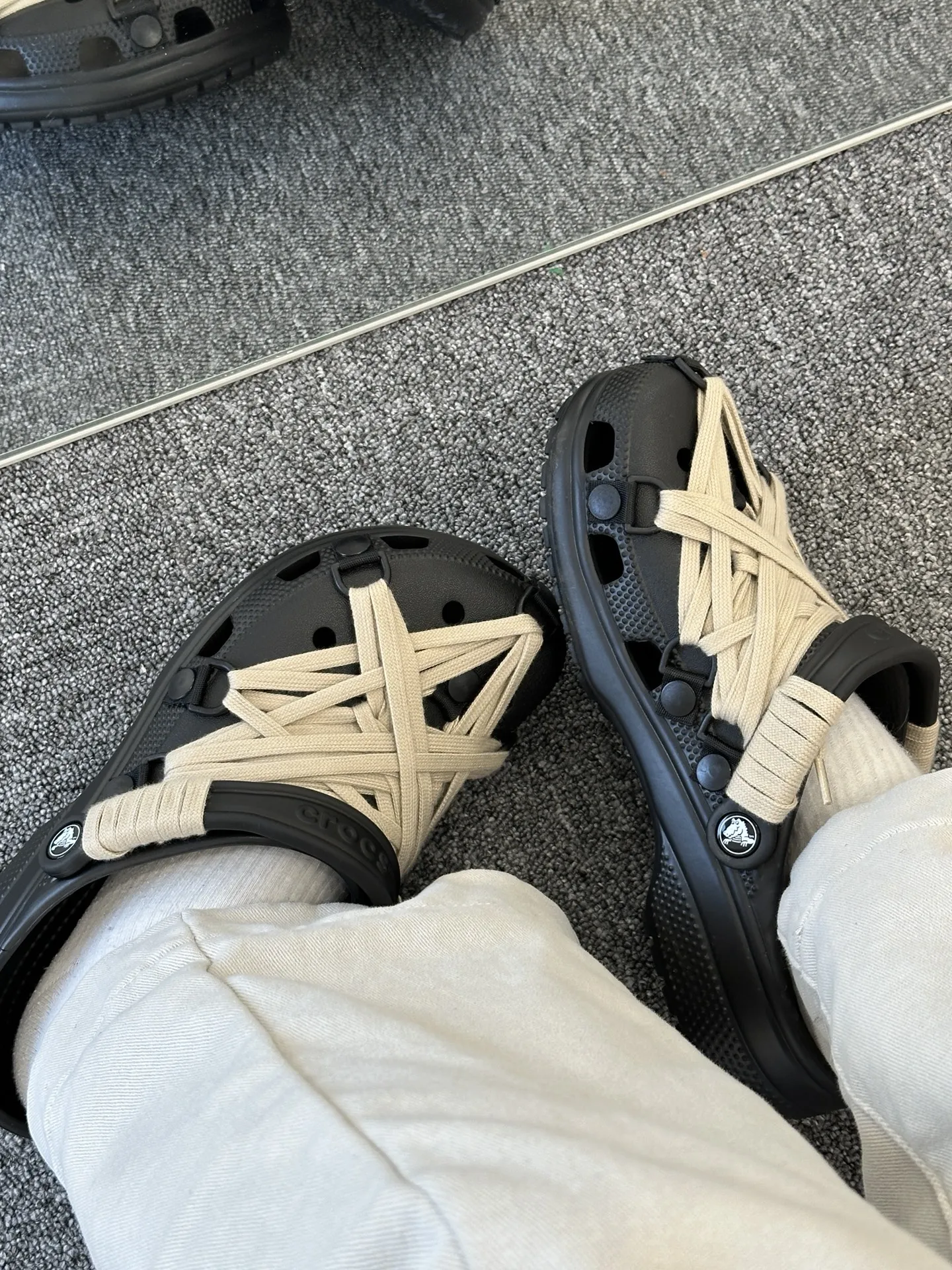 個性化客製球鞋CROCS六芒星綁帶