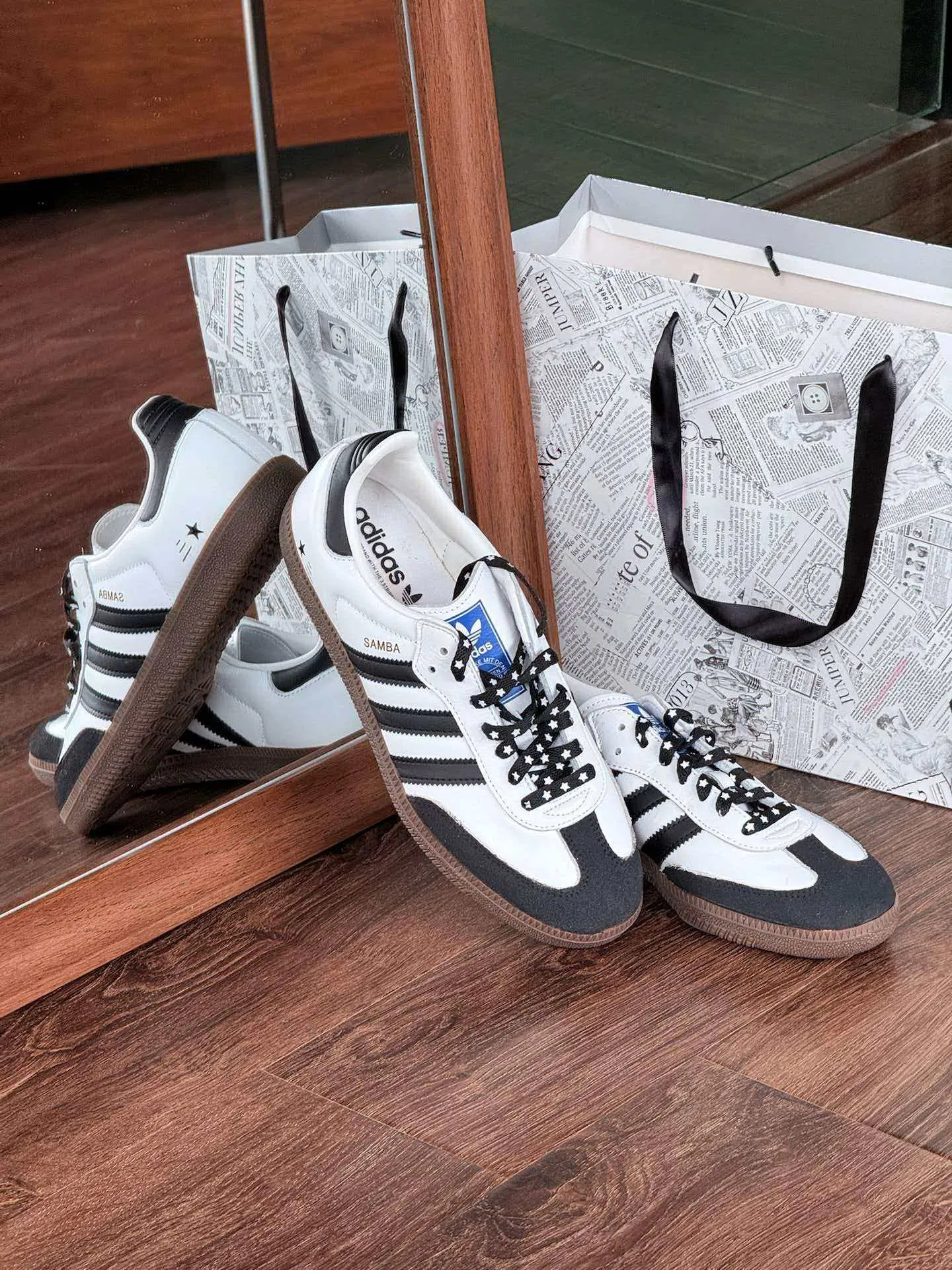個性化客製球鞋ADIDAS  originals samba OG 桑稚熊貓