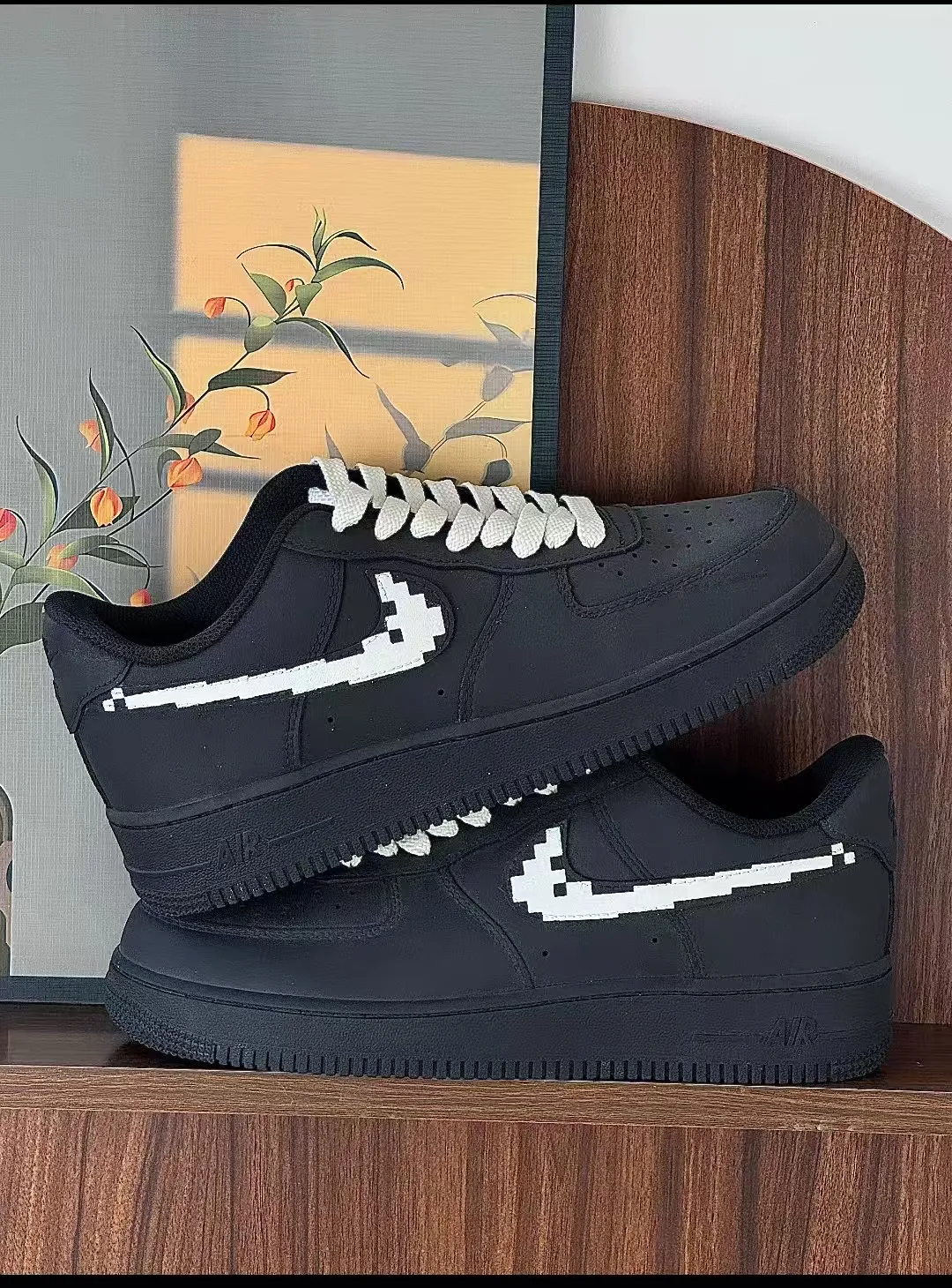個性化客製球鞋NIKE黑像素