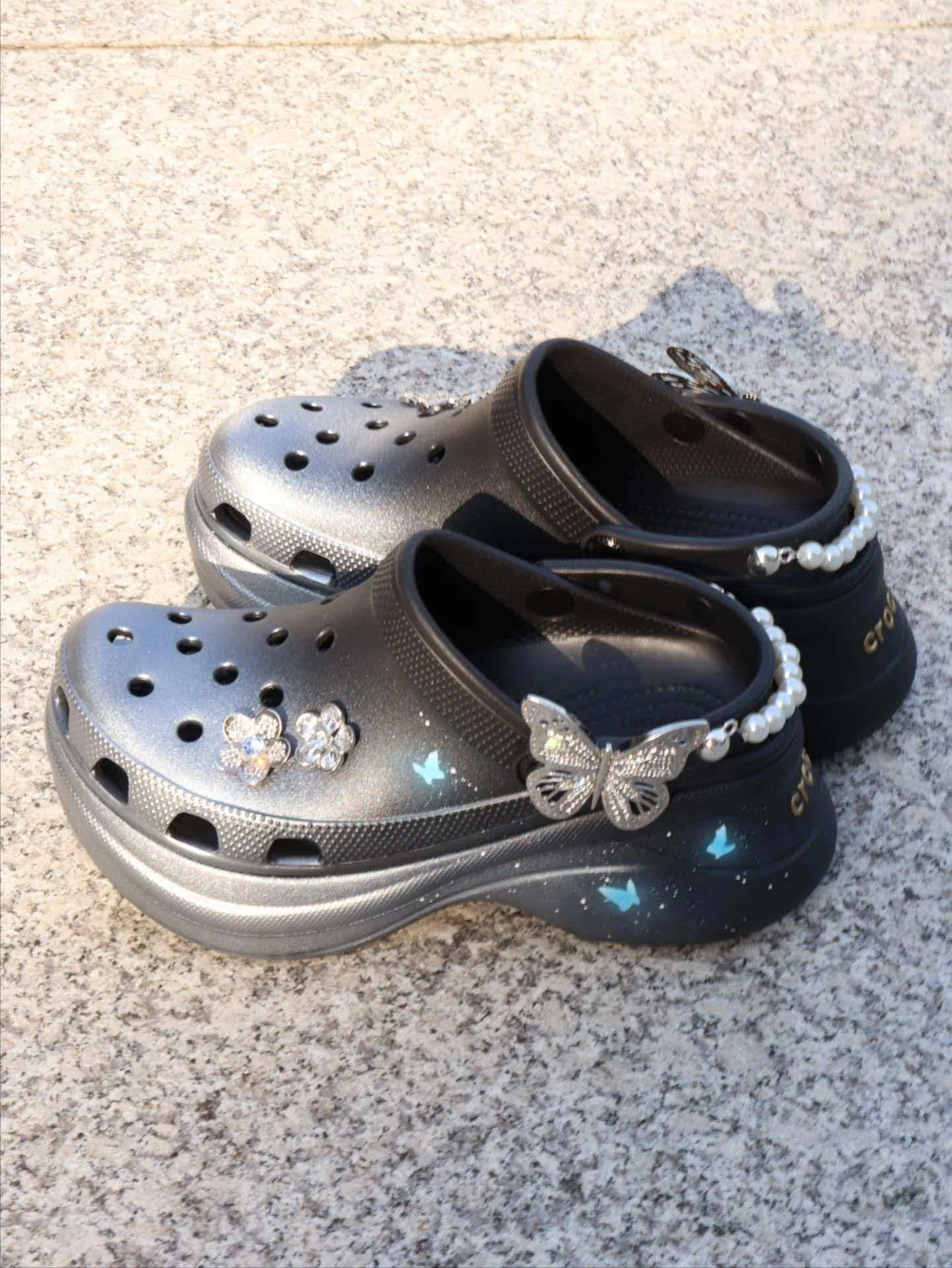 個性化客製球鞋CROCS幻夜螢蝶