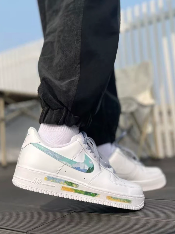 個性化客製球鞋NIKE麥田與柏樹