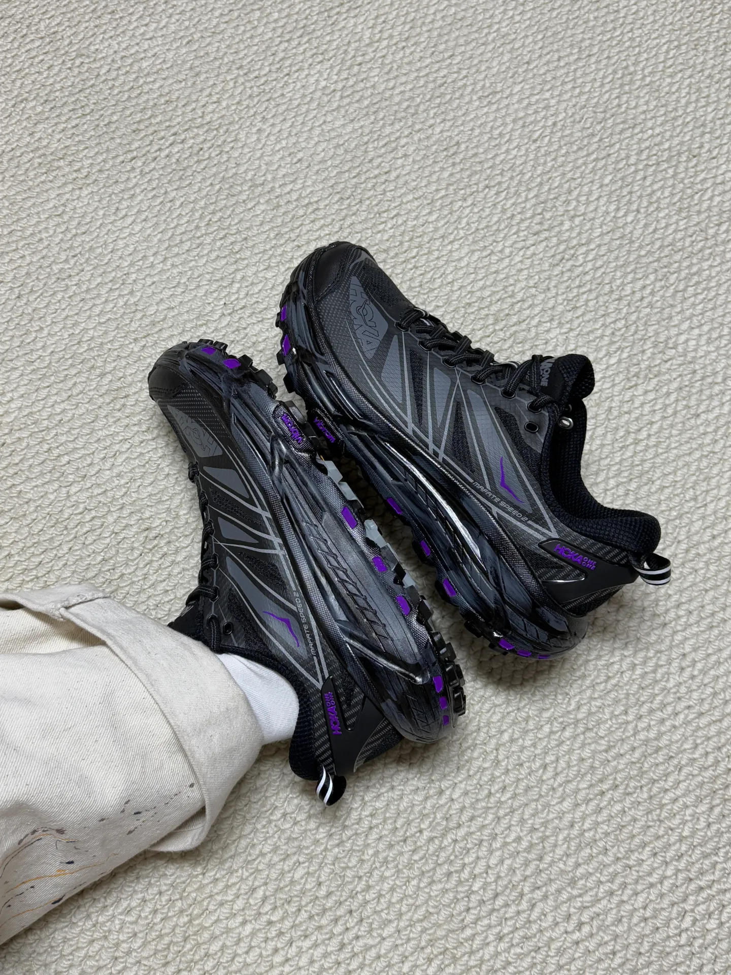 客製球鞋HOKA ONE ONE野蜂飛舞紫