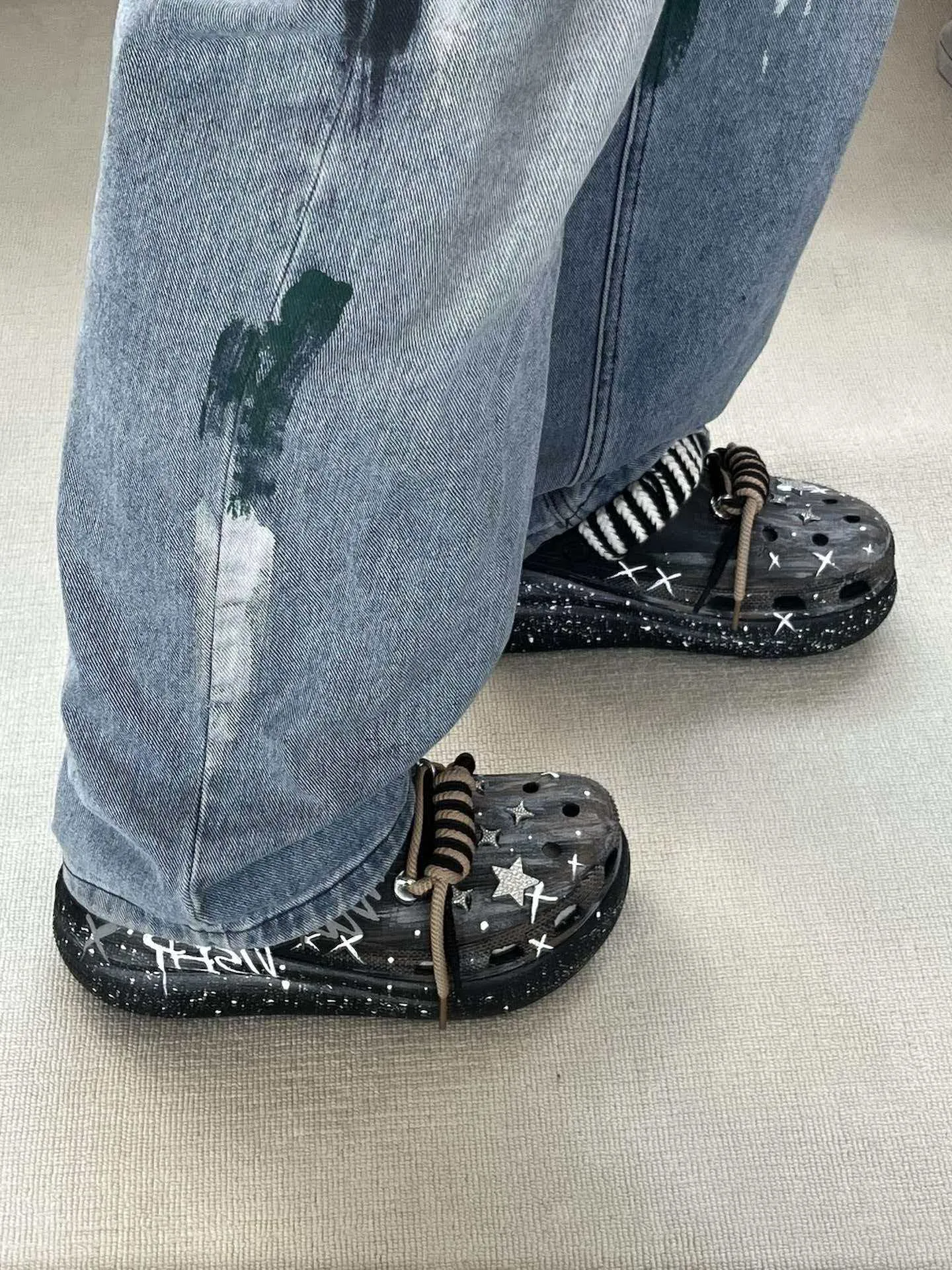 客製球鞋CROCS卡駱馳滿天星