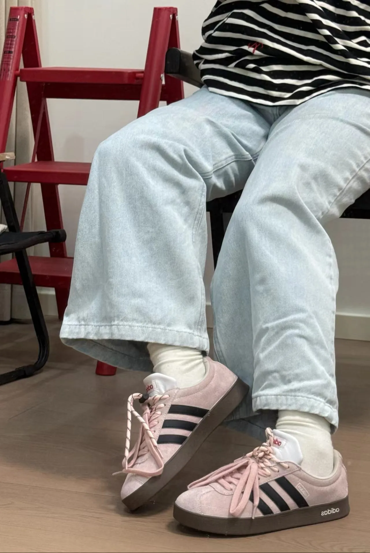 個性化客製球鞋ADIDAS莓果白桃
