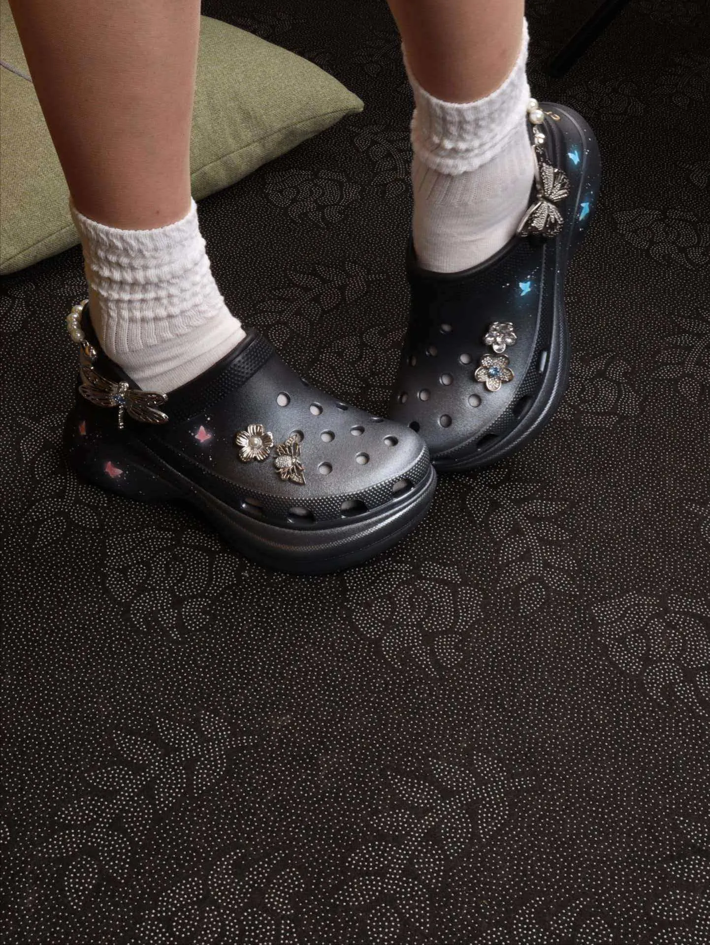 個性化客製球鞋CROCS幻夜螢蝶