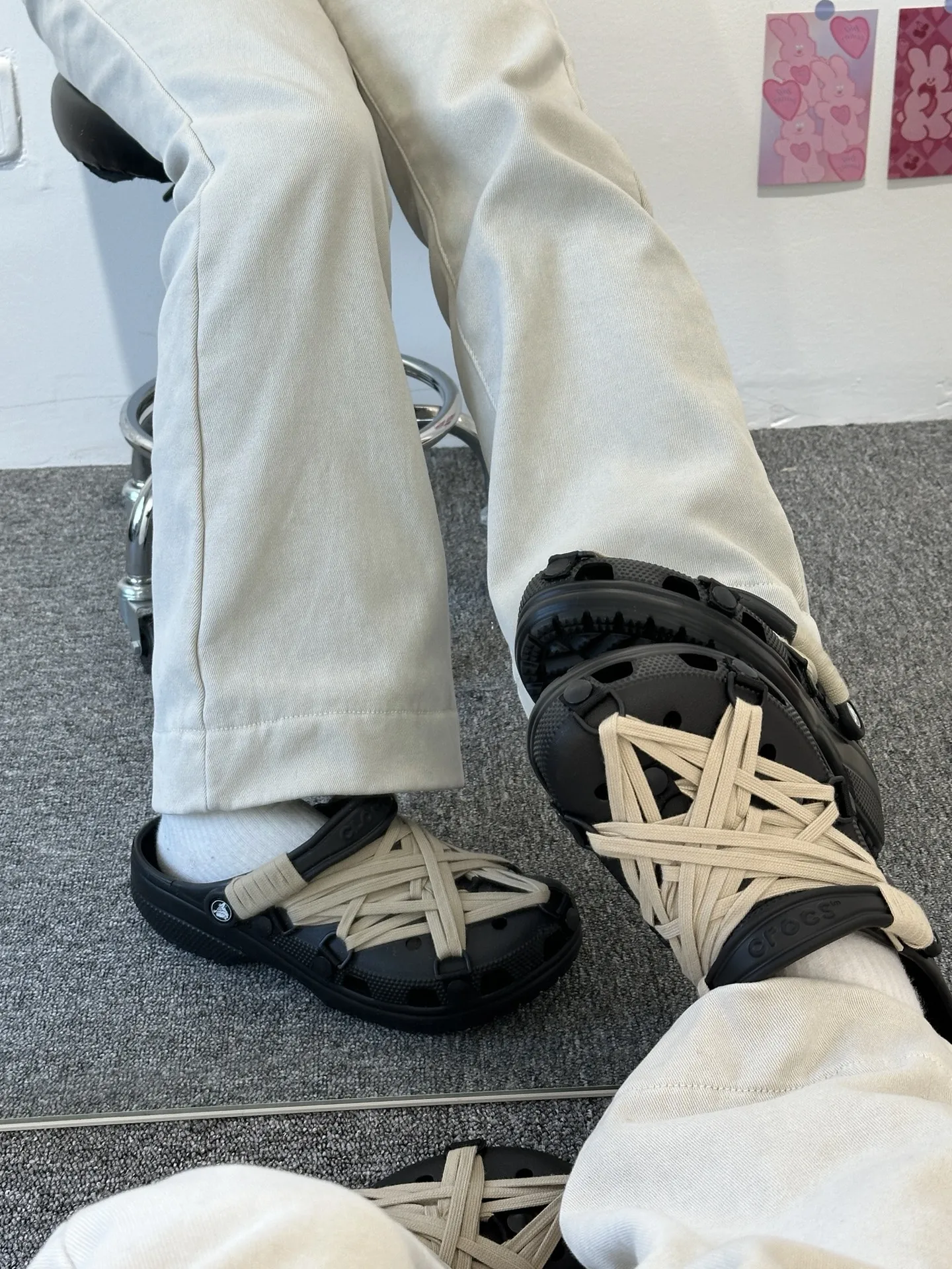 個性化客製球鞋CROCS六芒星綁帶