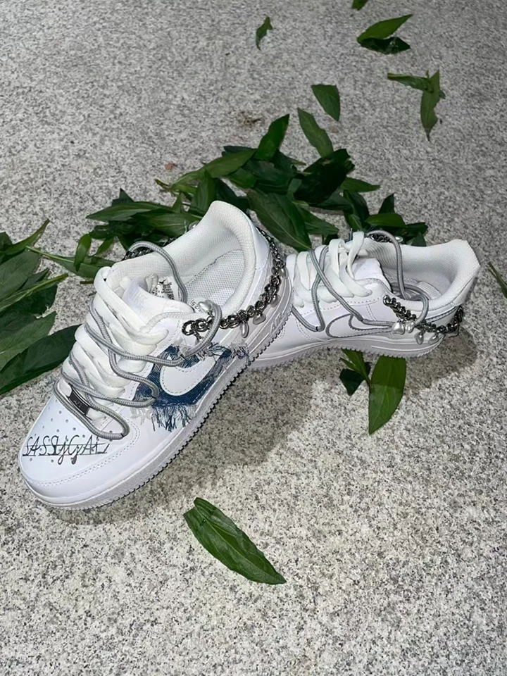個性化客製球鞋NIKE牛仔貼布