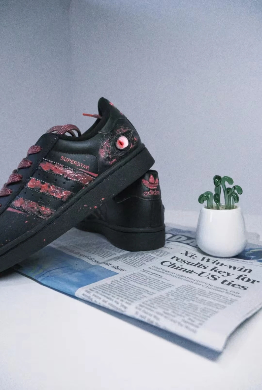 個性化客製球鞋ADIDAS 眼紅