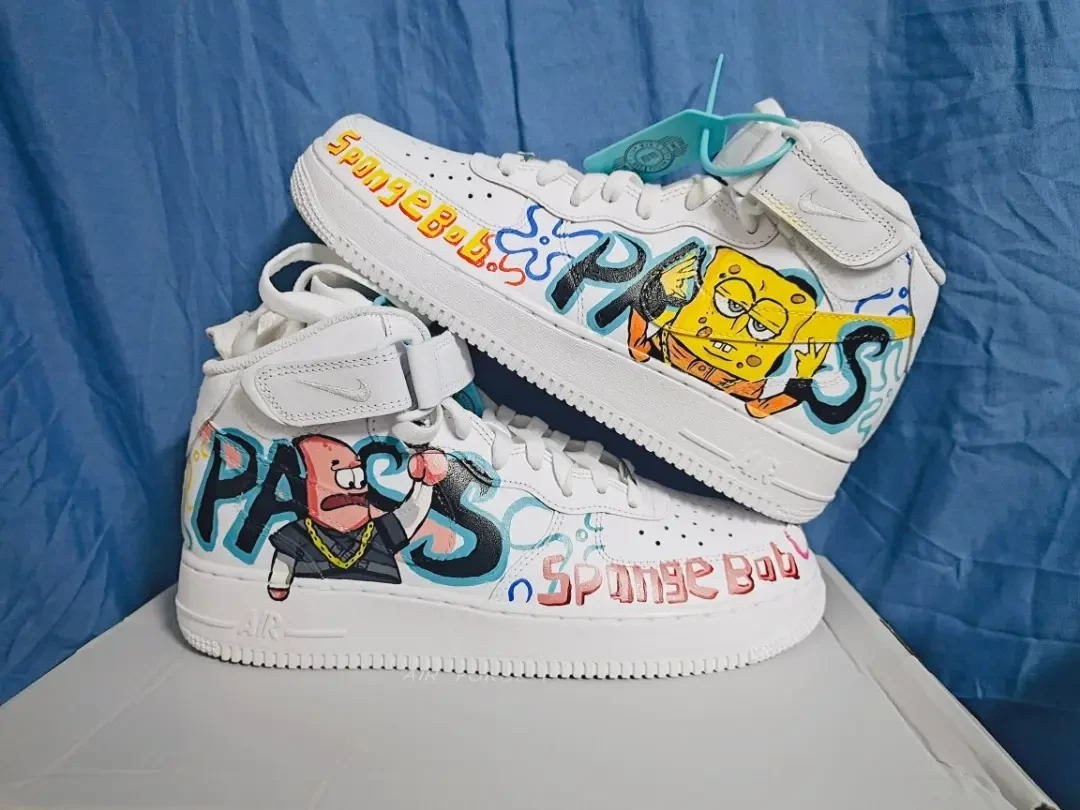 個性化客製球鞋NIKE海綿寶寶