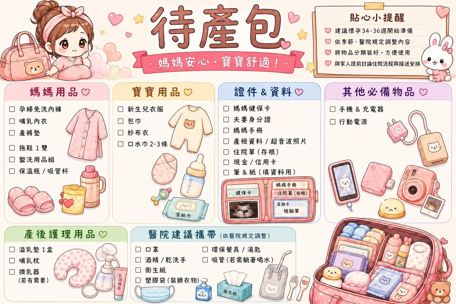 準備迎接寶寶的媽咪們～