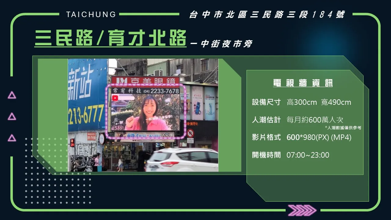 三民路/育才北路 一中街夜市旁
