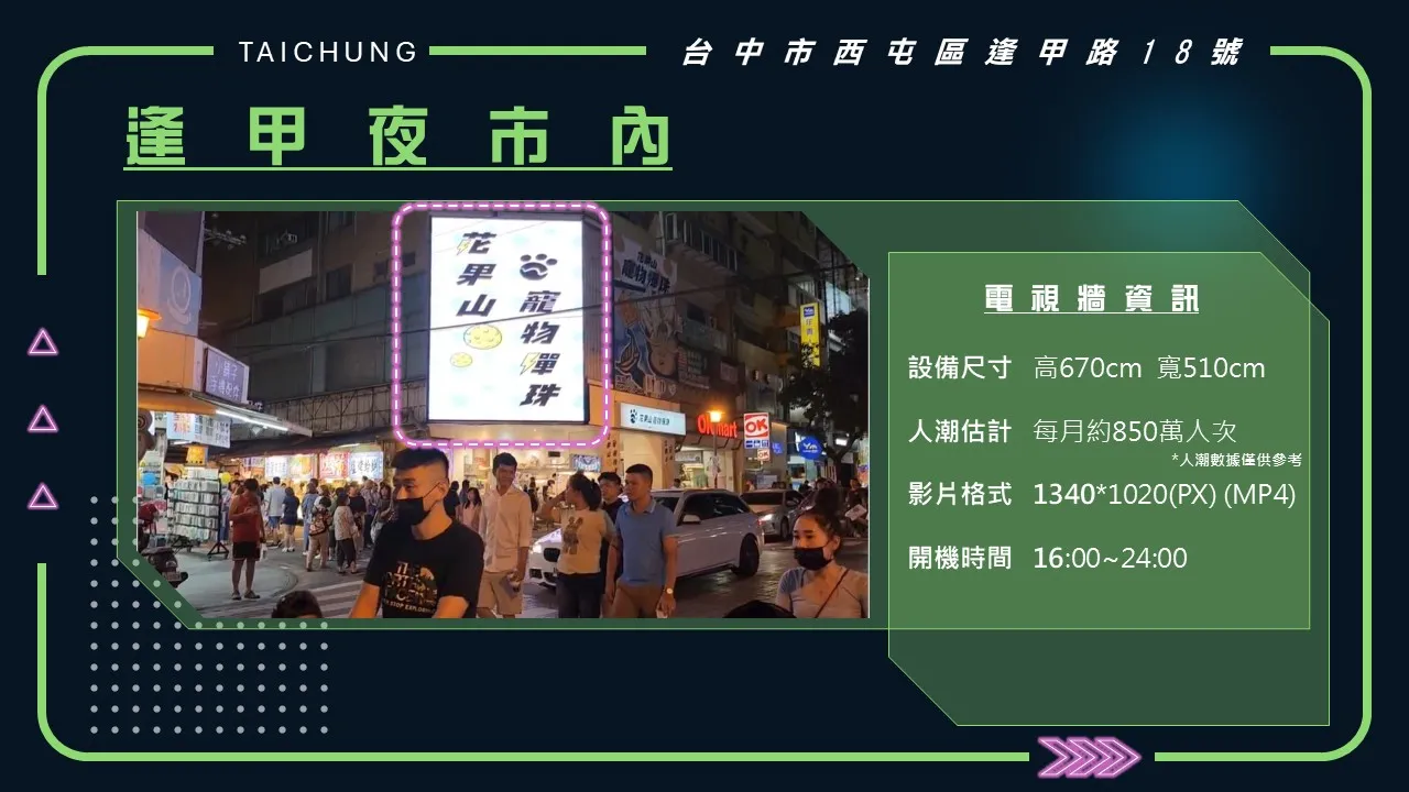 逢甲夜市內