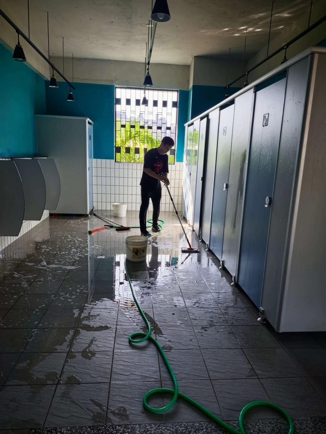 新北市學校清潔/永和國中清洗厠所