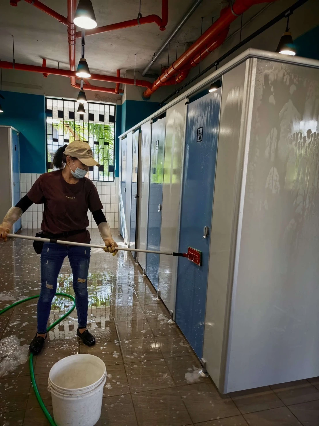 新北市學校清潔/永和國中清洗厠所