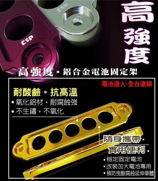 《鋐瑞電池》鋁合金 汽車電池 電瓶固定架 鋰鐵電池 適用 55B24L 65B24L 55B24LS 65B24LS