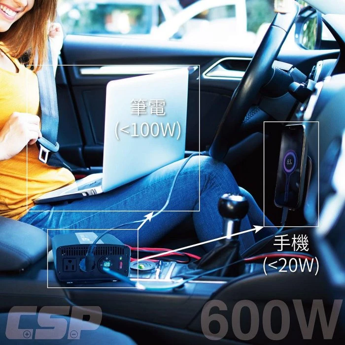鋐瑞電池 PD-600W與UXC50 移動的行動辦公 600W inverter 600W電源轉換器 工業等級