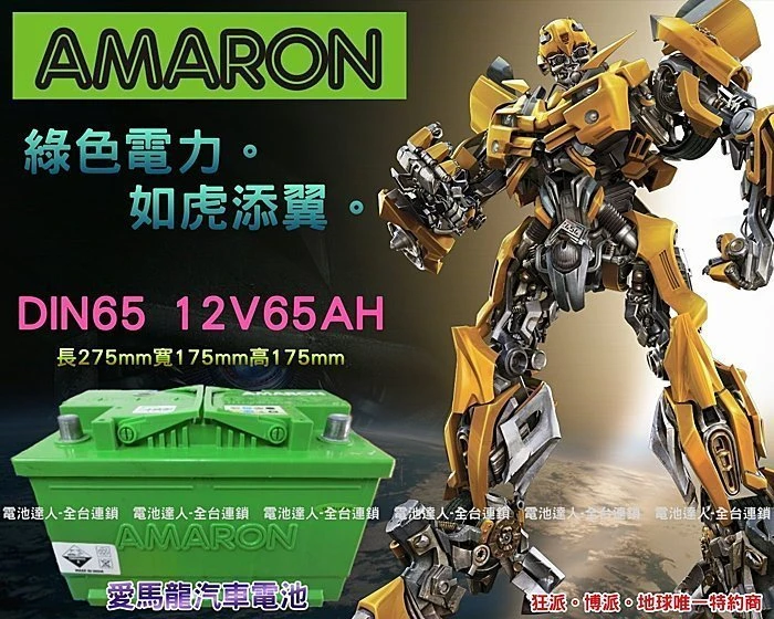 ☆鋐瑞電池☆DIY自取交換價 AMARON 愛馬龍 DIN65 汽車電瓶 56638 57114 MK3 限量100顆