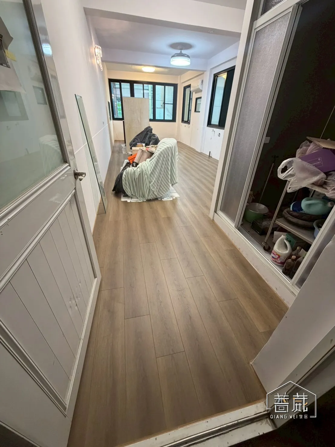 完工實景｜桑福德原木 ｜耐磨地板｜耐磨地板施工