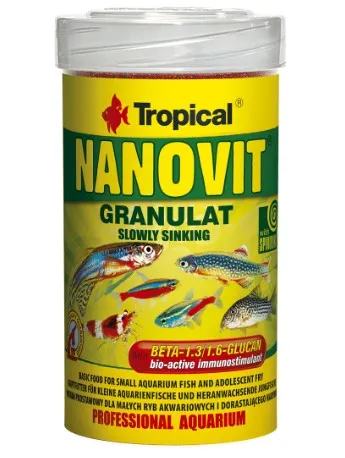 Tropical 德比克 Nanovit Granulat 強效免疫力小型魚顆粒飼料