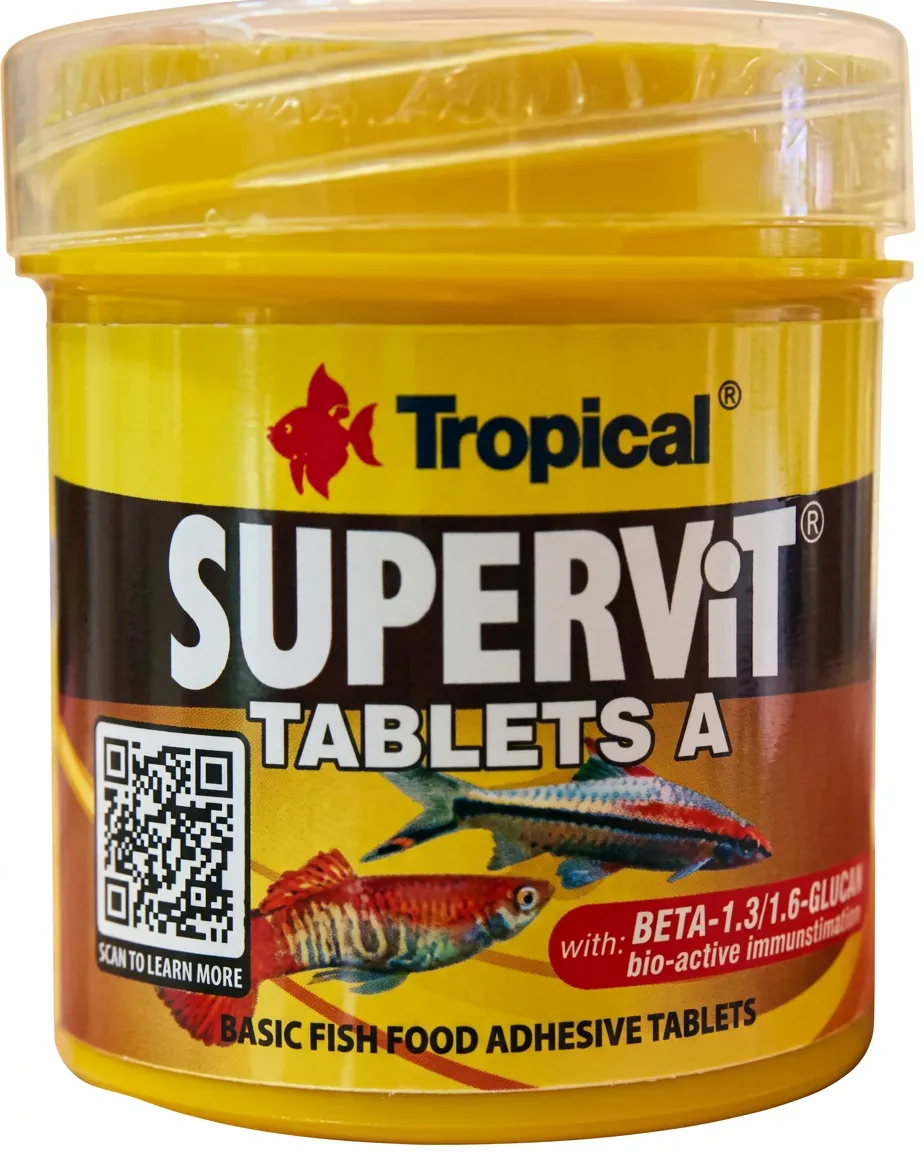 Tropical 德比克 Supervit Tablets A 增豔維他黏貼飼料