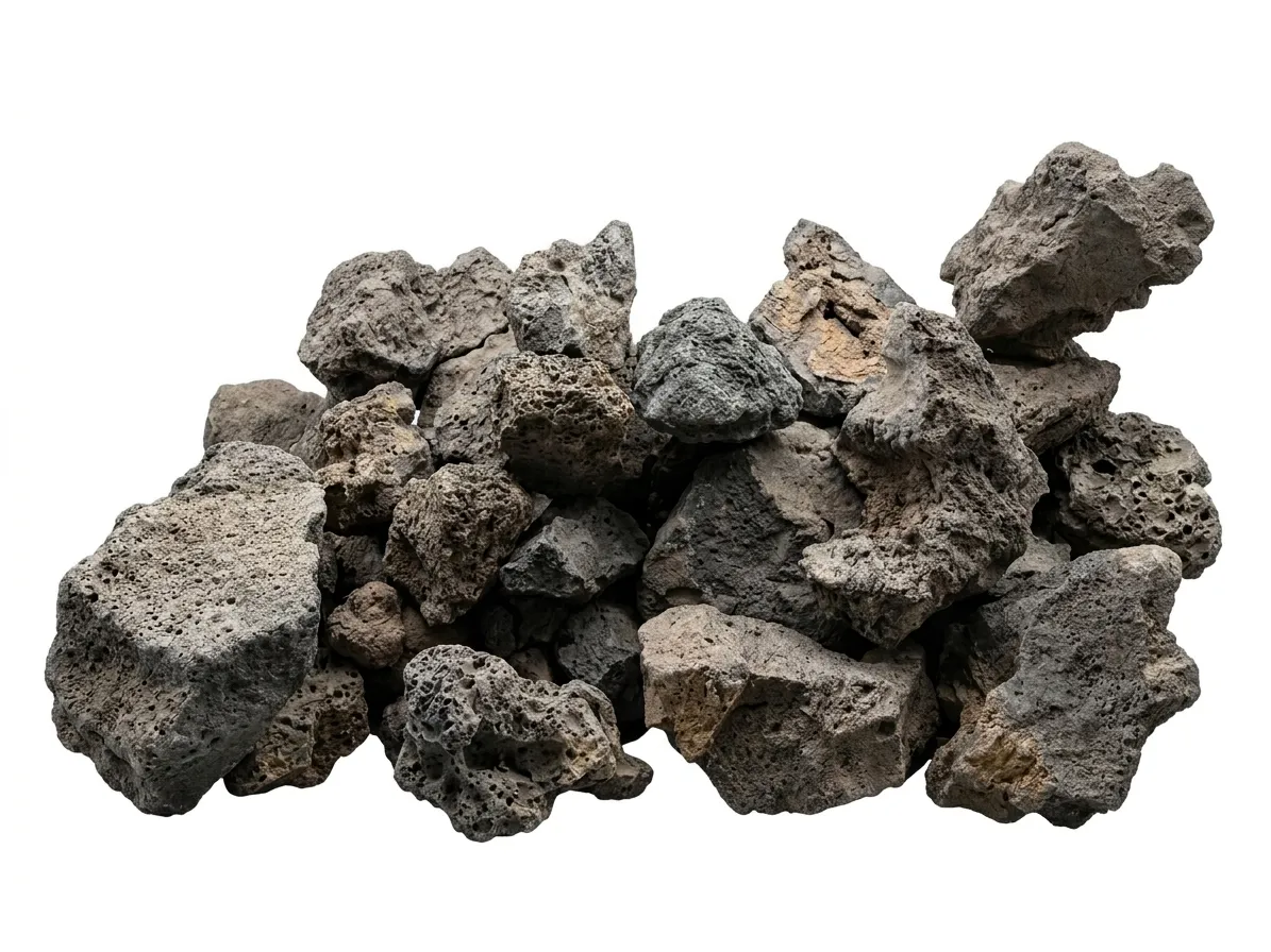 黑熔岩石（黑火山石）Black Lava Rock / Black Volcanic Rock