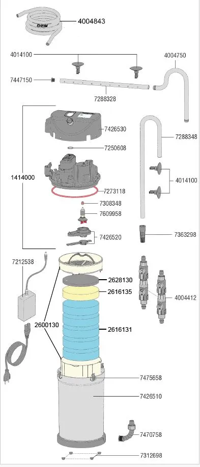 EHEIM classicVARIO+e 250 WiFi智能圓桶過濾器