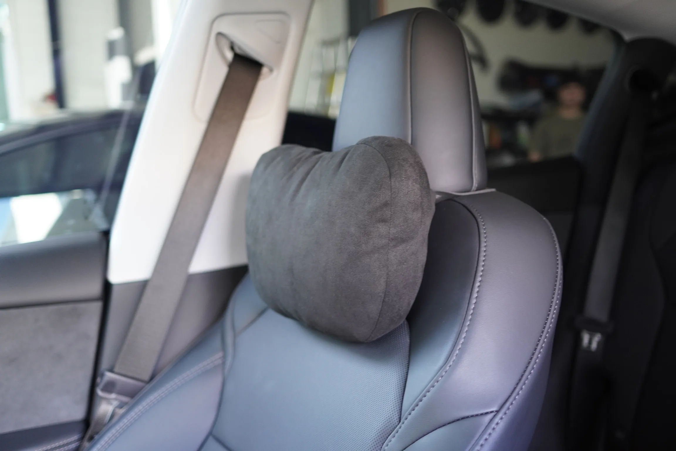 頭枕-舒適麂皮絨