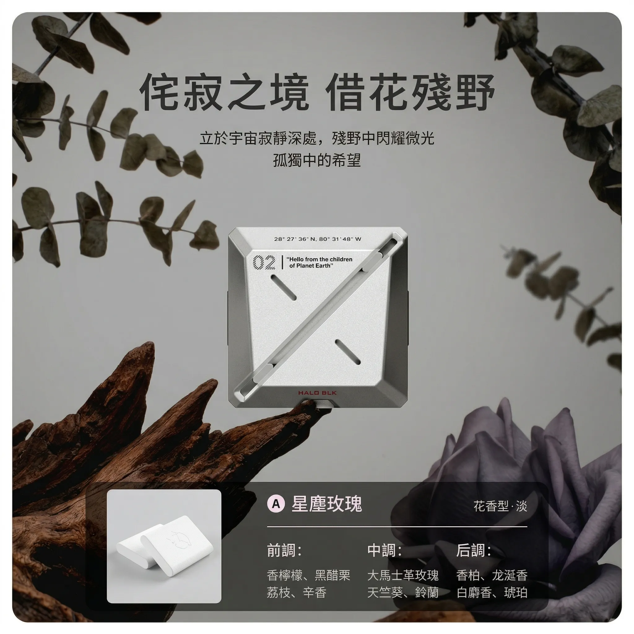 HALOBLK 黑洛 香薰石膏-2入