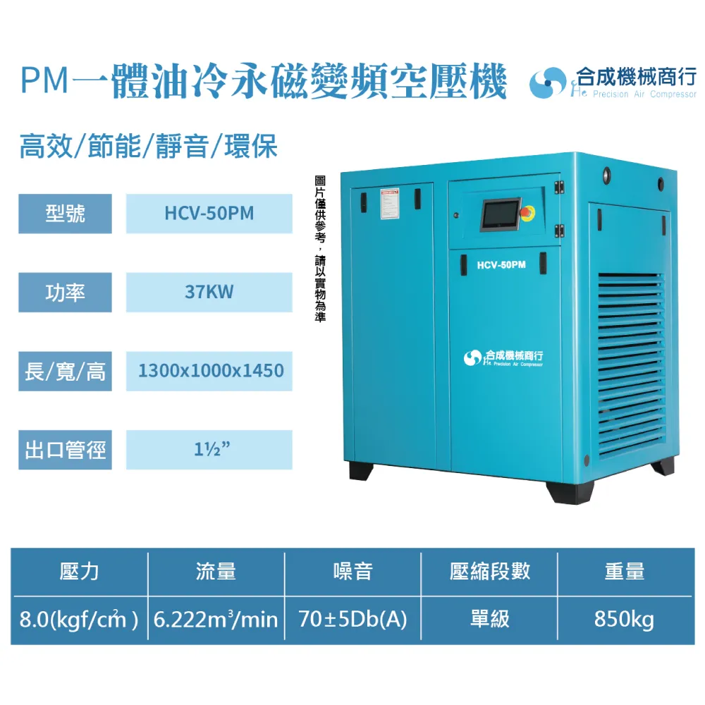 合成｜HCV-50PM一體油冷永磁變頻空壓機