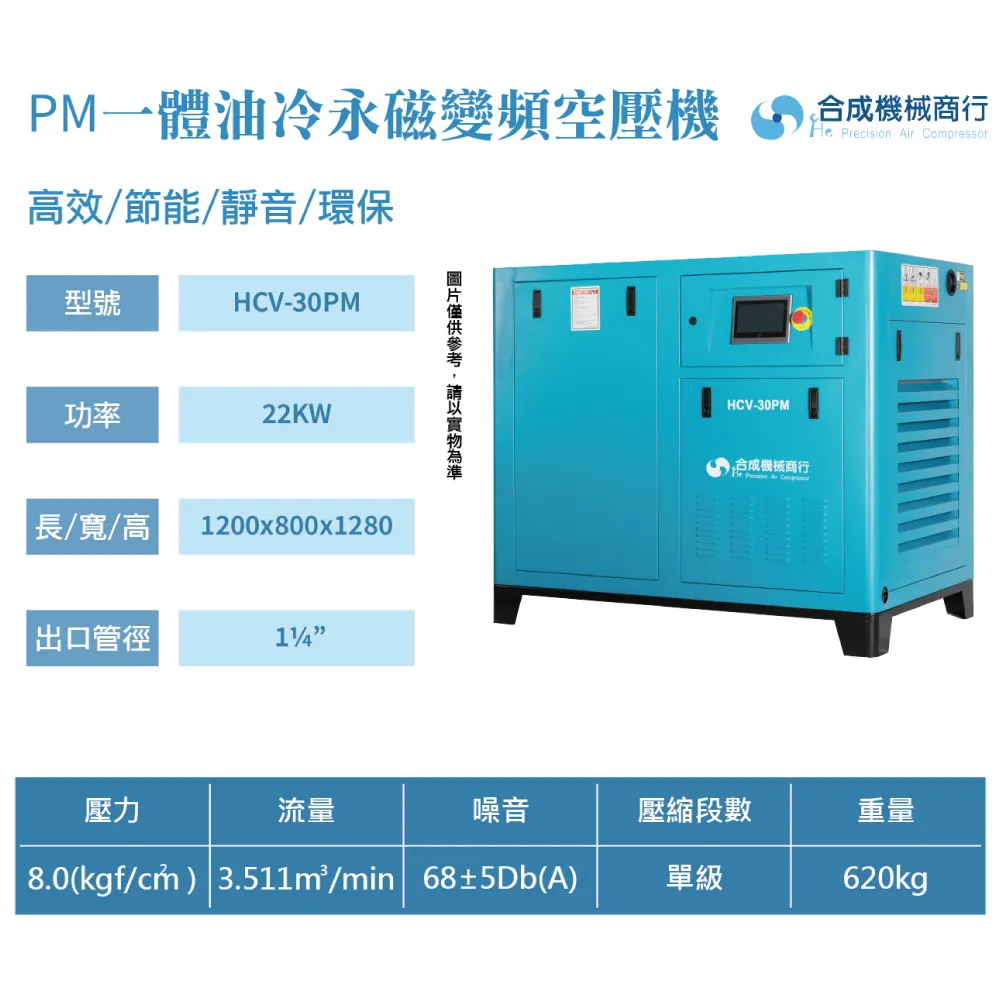 合成｜HCV-30PM一體油冷永磁變頻空壓機