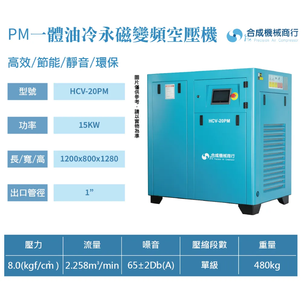 合成｜HCV-20PM一體油冷永磁變頻空壓機