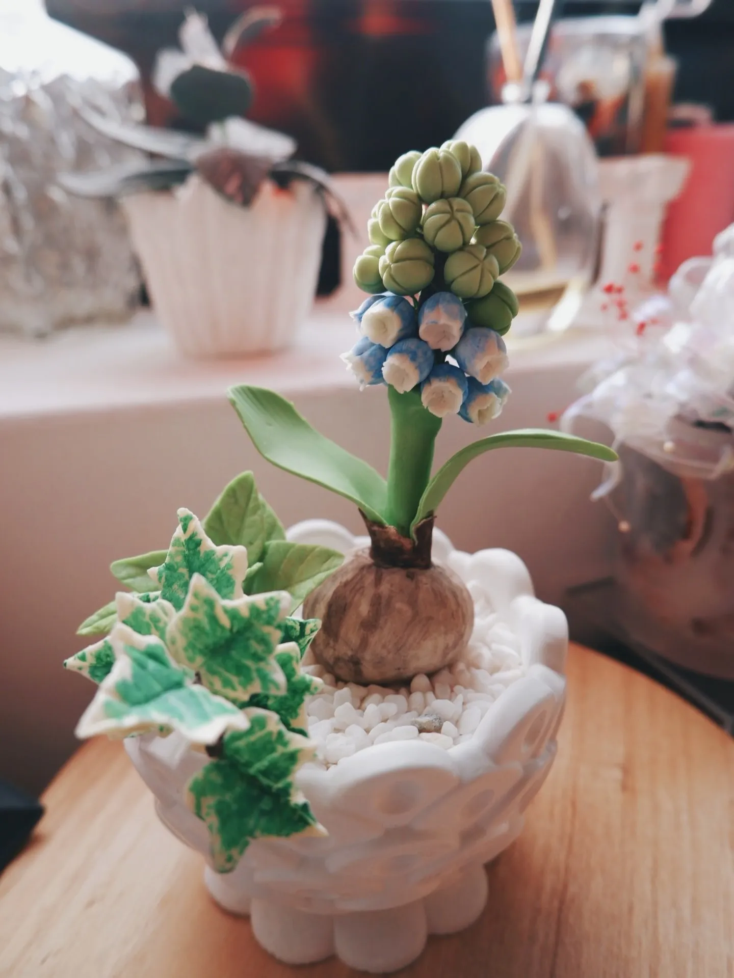 石膏捏塑-葡萄風信子+常春藤（證書課學生指定）