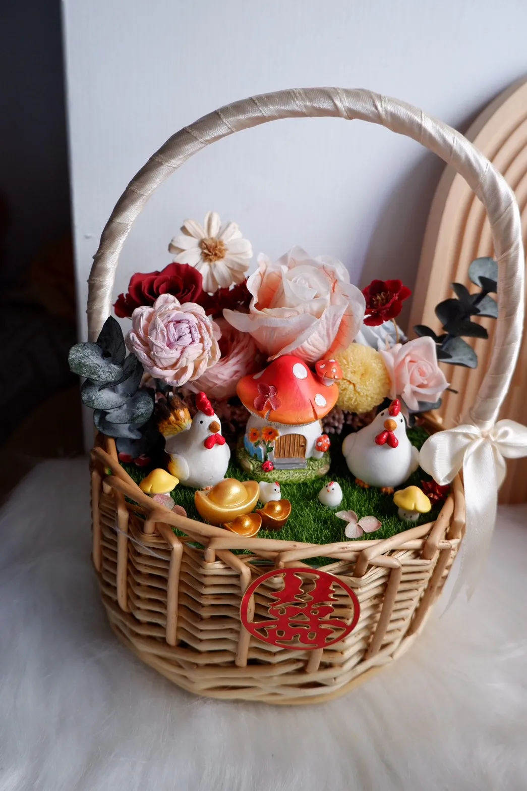 永生花帶路雞（可以客製化）