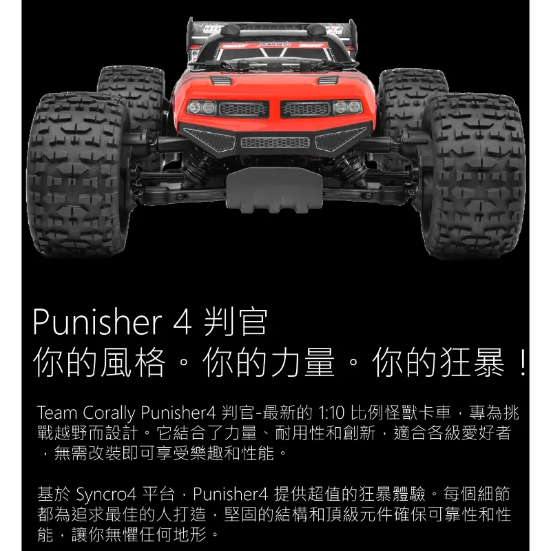 《 1/9 無刷大腳 PUNISHER 4S 》