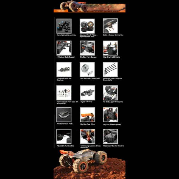 《 1/8 無刷大腳車 》｜Team Magic系列 遙控車｜